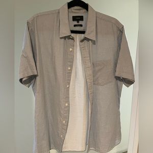Vince Short Sleeve Collar Shirt Size M